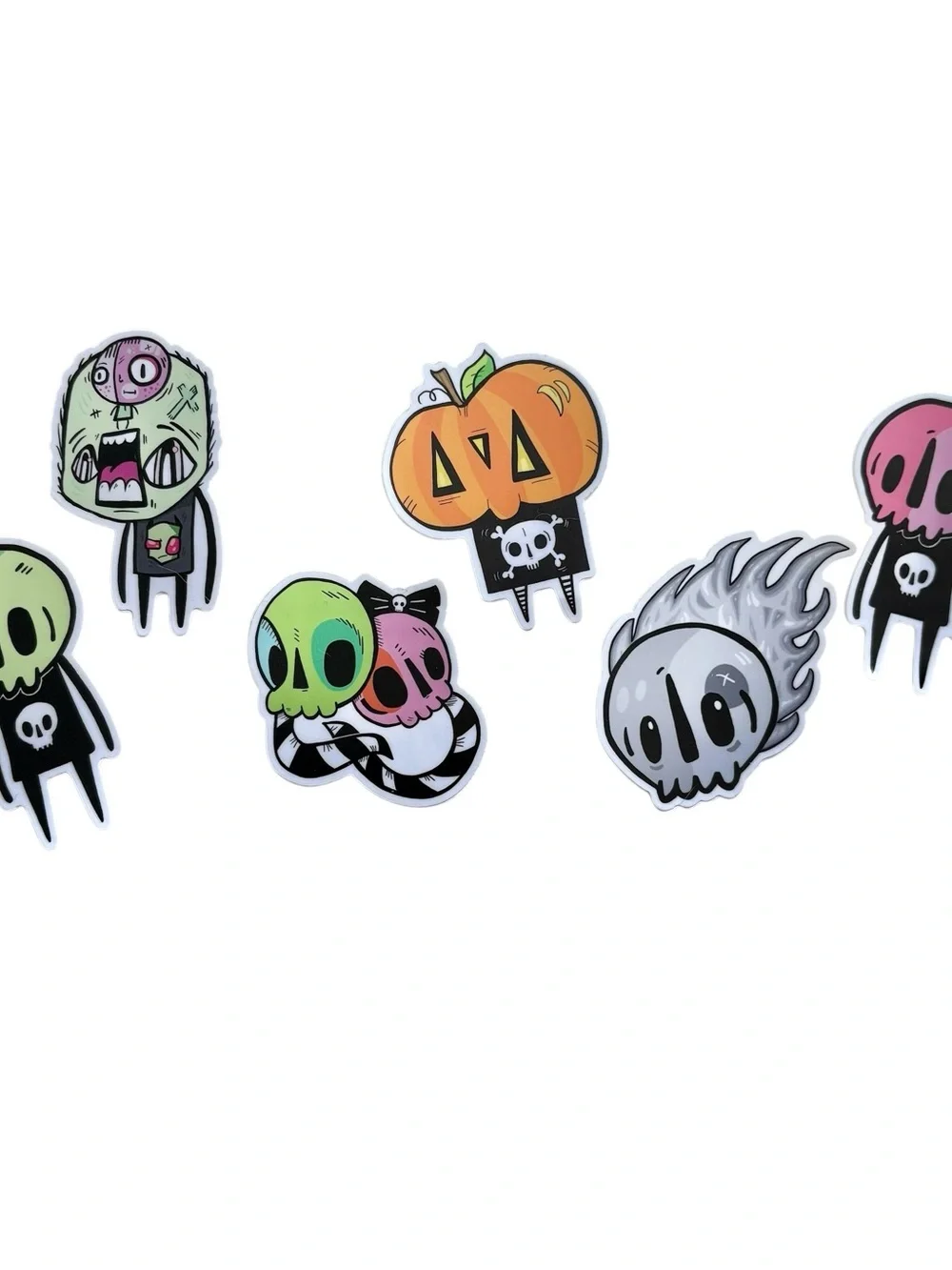 6pk Halloween Vinyl Stickers